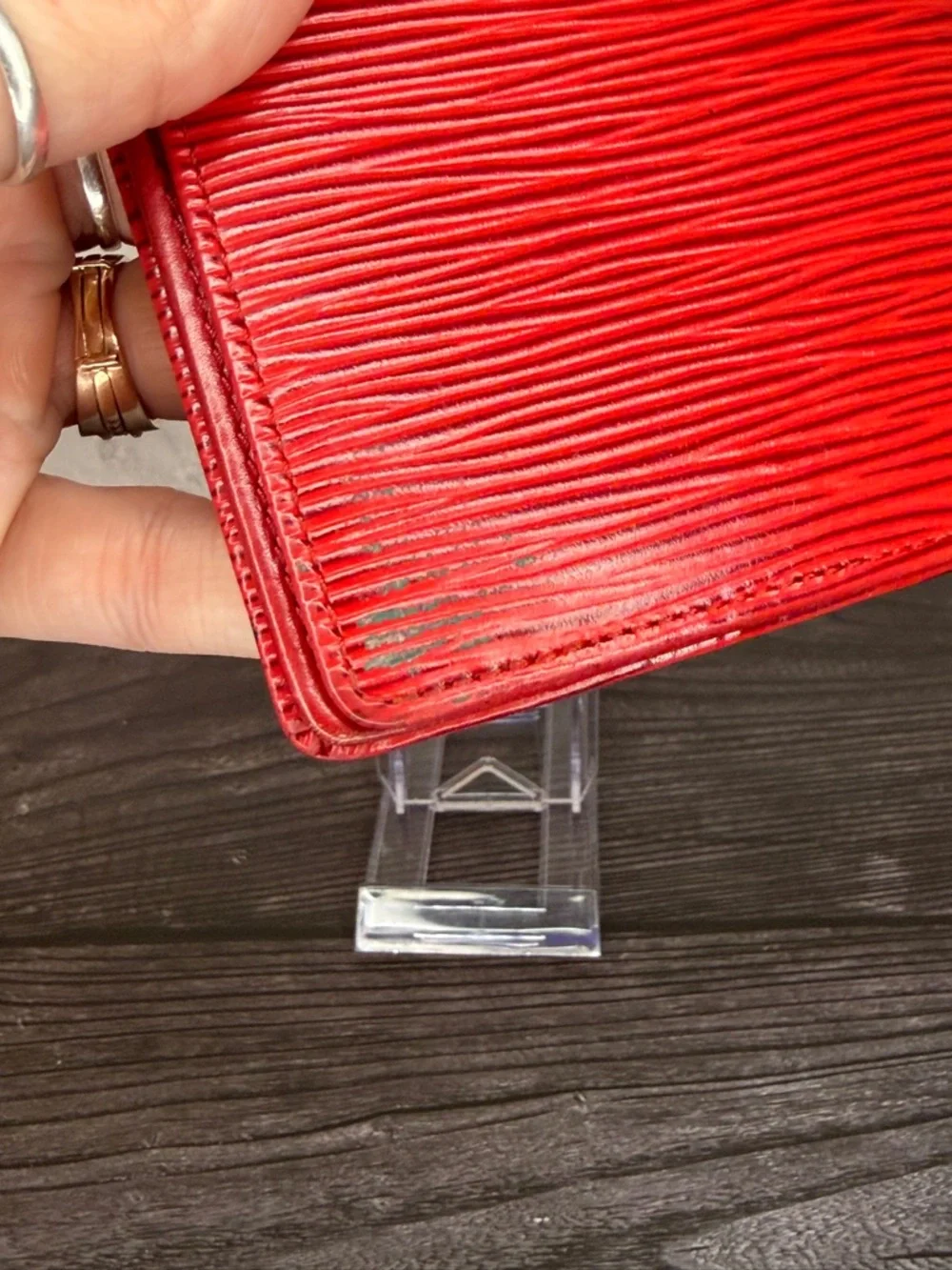Louis Vuitton Epi Red Long Bifold Wallet | Vintage | Date Code: CA0964
